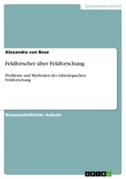 Cover von Feldforscher über Feldforschung