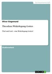 Cover von Theodizee Widerlegung Gottes