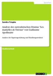 Cover von Analyse des surrealistischen Dramas 'Les mamelles de Tirésias' von Guillaume Apollinaire