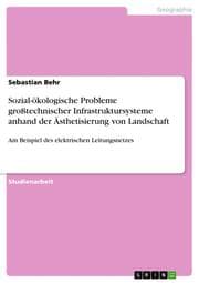 Cover von Sozial-ökologische Probleme großtechnischer Infrastruktursysteme anhand der Ästhetisierung von Landschaft