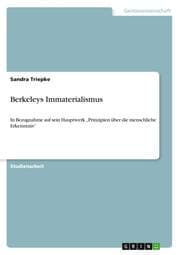 Cover von Berkeleys Immaterialismus