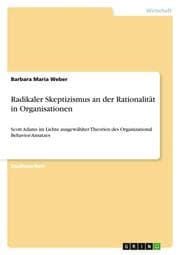 Cover von Radikaler Skeptizismus an der Rationalität in Organisationen