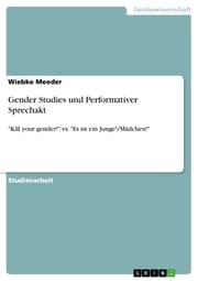Cover von Gender Studies und Performativer Sprechakt