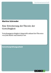 Cover von Eine Erweiterung der Theorie der Gerechtigkeit