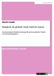 Cover von Bangkok als globale Stadt Süd-Ost Asiens