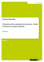 Cover von El motivo de la soledad en la novela Nada (1944) de Carmen Laforet
