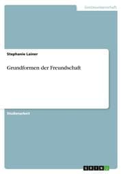 Cover von Grundformen der Freundschaft