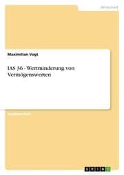 Cover von IAS 36 - Wertminderung von Vermögenswerten