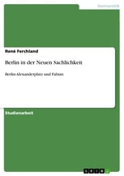 Cover von Berlin in der Neuen Sachlichkeit