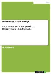 Cover von Anpassungserscheinungen der Organsysteme - Bindegewebe