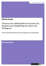 Cover von Chancen des selbstregulierten Lernens am Beispiel einer Einführung des Satzes des Pythagoras