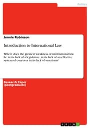 Cover von Introduction to International Law