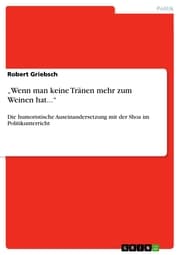 Cover von 'Wenn man keine Tränen mehr zum Weinen hat...'