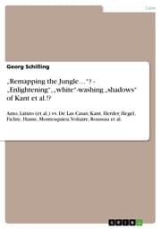 Cover von 'Remapping the Jungle¿'? - 'Enlightening','white'-washing 'shadows' of Kant et al.!?