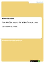 Cover von Eine Einführung in die Mikrofinanzierung