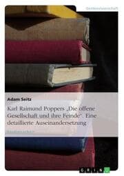 Cover von Karl Raimund Poppers 'Die offene Gesellschaft und ihre Feinde'. Eine detaillierte Auseinandersetzung