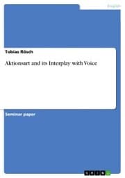 Cover von Aktionsart and its Interplay with Voice