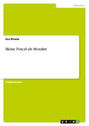 Cover von Blaise Pascal als Moralist