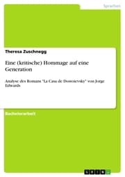 Cover von Eine (kritische) Hommage auf eine Generation