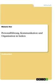 Cover von Personalführung, Kommunikation und Organisation in Indien