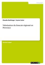 Cover von Valorisation du francais régional en Provence