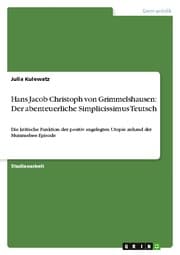 Cover von Hans Jacob Christoph von Grimmelshausen: Der abenteuerliche Simplicissimus Teutsch