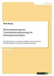 Cover von Wertorientierung der Unternehmenssteuerung im Informationszeitalter
