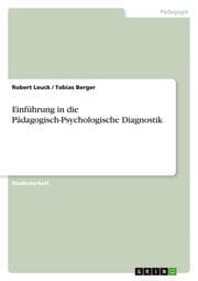 Cover von Einführung in die Pädagogisch-Psychologische Diagnostik