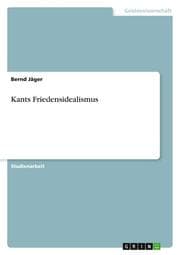 Cover von Kants Friedensidealismus