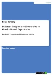 Cover von Different Insights into Slavery due to Gender-Bound Experiences