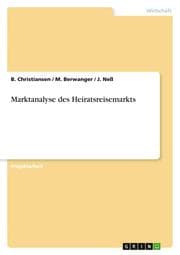 Cover von Marktanalyse des Heiratsreisemarkts