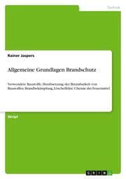 Cover von Allgemeine Grundlagen Brandschutz