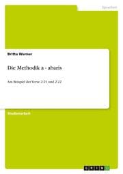 Cover von Die Methodik a-abaris