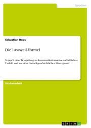 Cover von Die Lasswell-Formel