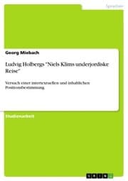 Cover von Ludvig Holbergs 'Niels Klims underjordiske Reise'