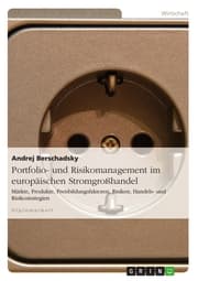 Cover von Portfolio- und Risikomanagement im europäischen Stromgroßhandel