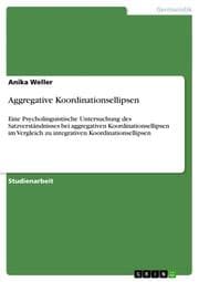 Cover von Aggregative Koordinationsellipsen