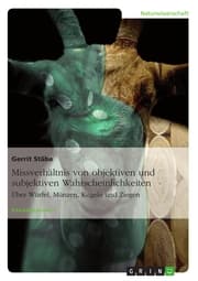 Cover von Missverhältnis von objektiven und subjektiven Wahrscheinlichkeiten