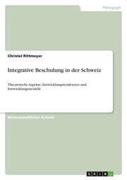 Cover von Integrative Beschulung in der Schweiz