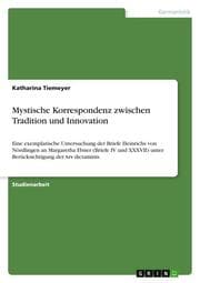 Cover von Mystische Korrespondenz zwischen Tradition und Innovation