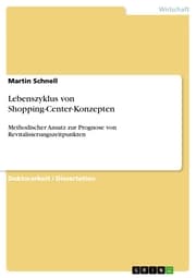 Cover von Lebenszyklus von Shopping-Center-Konzepten