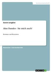 Cover von Alan Dundes - Sie mich auch!