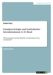 Cover von Sozialpsychologie und Symbolischer Interaktionismus: G.H.Mead