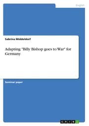 Cover von Adapting 'Billy Bishop goes to War' for Germany