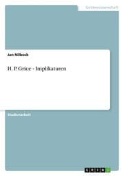 Cover von H.P.Grice - Implikaturen
