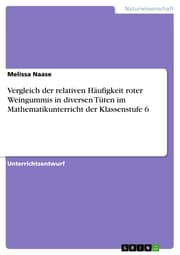 Cover von Vergleich der relativen Häufigkeit roter Weingummis in diversen Tüten im Mathematikunterricht der Klassenstufe 6