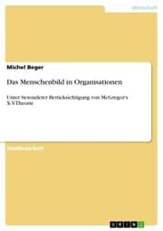 Cover von Das Menschenbild in Organisationen