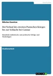 Cover von Der Verlauf des zweiten Punischen Krieges bis zur Schlacht bei Cannae