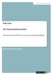 Cover von Die Reproduktionselite