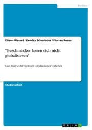 Cover von 'Geschmäcker lassen sich nicht globalisieren'